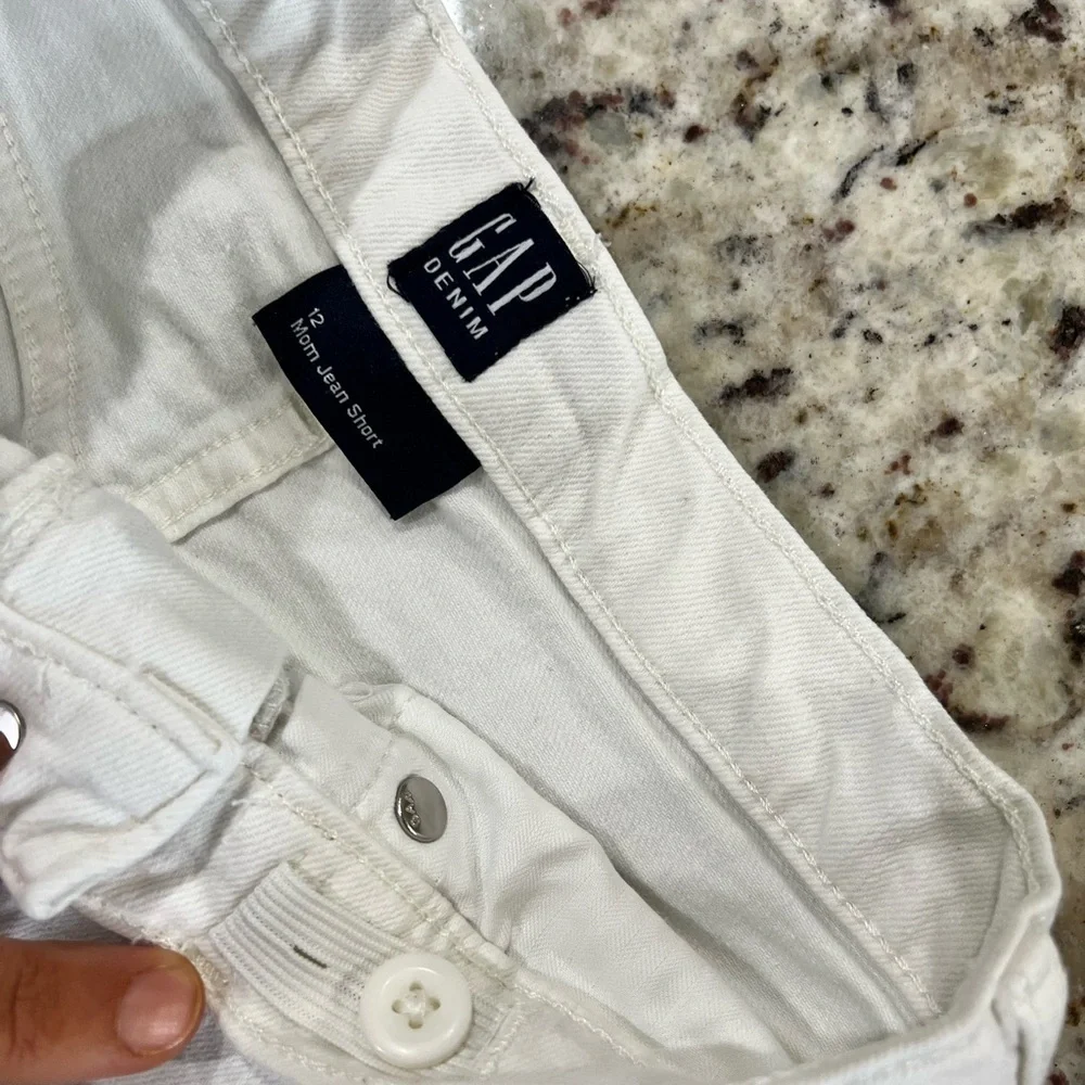 Gap White Denim Youth Shorts